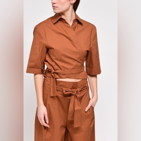 Erika Cavallini Top + Pants SET Size S-M relaxed suit